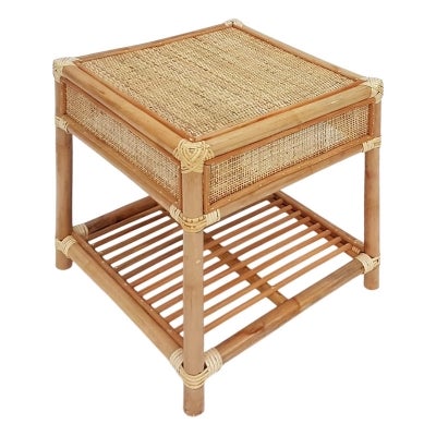 Longbaton Rattan Bedside Table