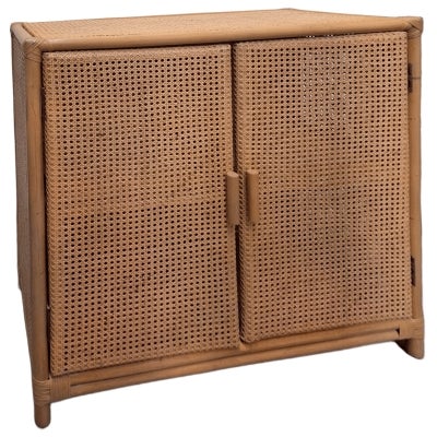 Norfolk Rattan 2 Door Side Cabinet, Natural
