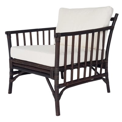 Montaro Rattan Armchair, Dark Brown