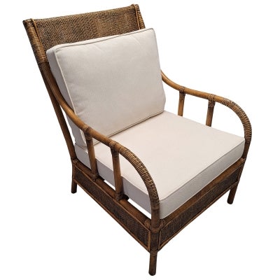 Norven Rattan Armchair, Brown