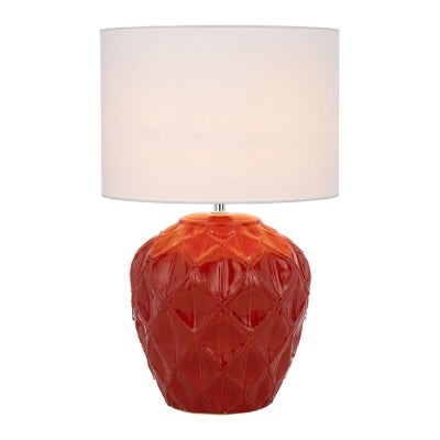 Red table lamp deals base