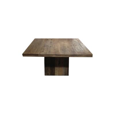 Kersia Reclaimed Elm Timber Square Dining Table, 140cm