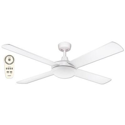 Martec Lifestyle DC Ceiling Fan with CCT LED Light & Remote, 130cm/52", White