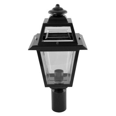 Avignon Italian Made IP43 Exterior Post Lantern, Black
