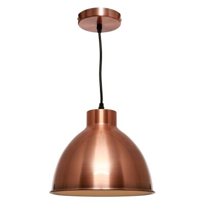 Dome Steel Pendant Lighting, Copper