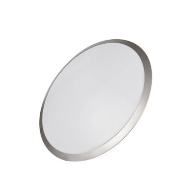 Domino LED Oyster Ceiling Light, Silver