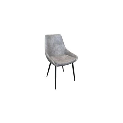 Brest Faux Suede Dining Chair, Grey