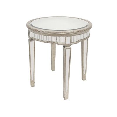 Cassidy Mirrored Round Occasional Table