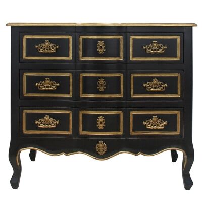 Dynasty Wooden 3 Drawer Chest