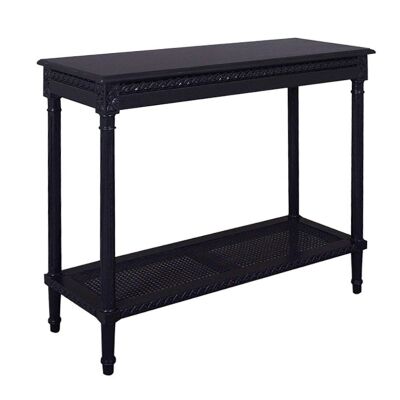 Polo Wooden 110cm Console Table - Black