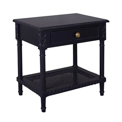 Polo Wooden Side Table - Black