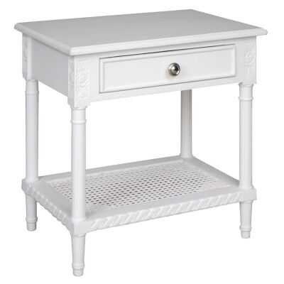 Polo Wooden Side Table - White