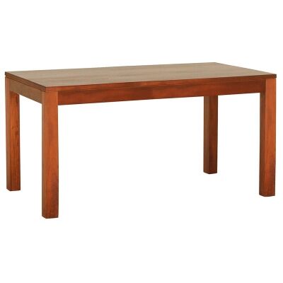 Amsterdam Solid Mahogany Timber 150cm Dining Table - Light Pecan