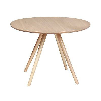 Coco Wooden Round Dining Table, 90cm, Natural