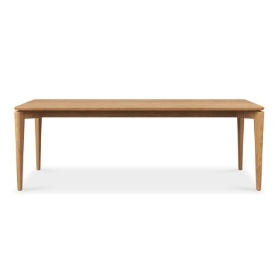 Bogense Teak Timber Dining Table, 240cm, Natural