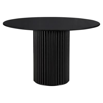 Cosmos Round Dining Table, 120cm, Black