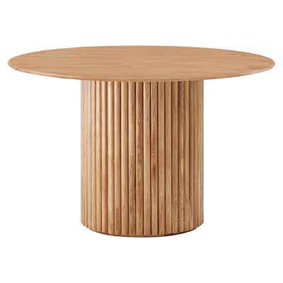 Cosmos Round Dining Table, 105cm, Oak