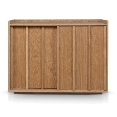 Kitayama Wooden Sliding Door Sideboard, 100cm, Natural