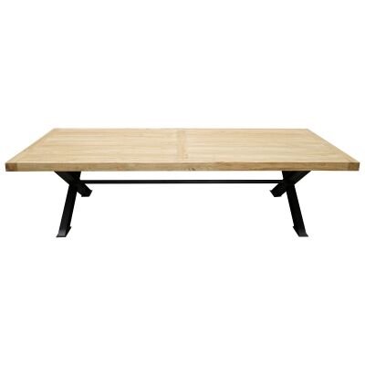 Halston Wood & Steel Dining Table, 300cm
