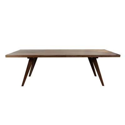 Valence Reclaimed Elm Timber Dining Table, 240cm, Weathered Natural