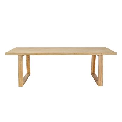 Nasen Reclaimed Elm Timber Dining Table, 240cm