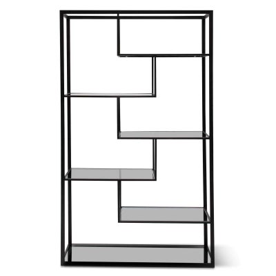 Koroit Steel & Glass Display Shelf, Large, Black