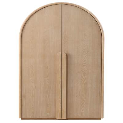 Olcese Ashwood 2 Door Arch Cabinet, Natural
