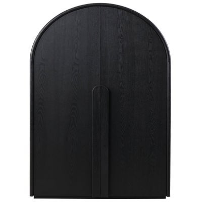 Olcese Ashwood 2 Door Arch Cabinet, Black