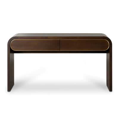 Hillston Wooden Console Table, 150cm, Walnut
