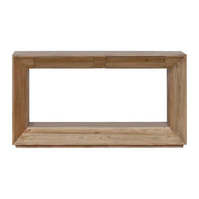 Zari Reclaimed Elm Timber Console Table, 150cm