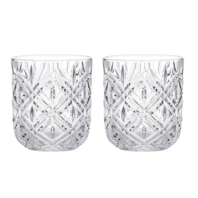 Fine Foods Deluxe 2 Piece Double Old Fashioned Glass Set