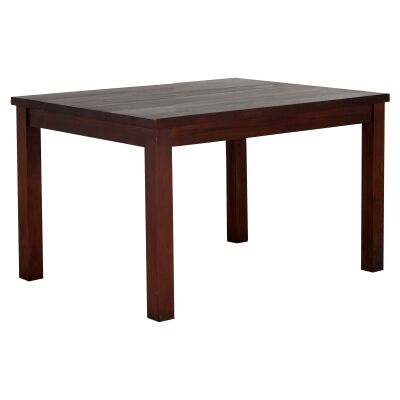 Portol Mahogany Timber Square Dining Table, 100cm, Mahogany