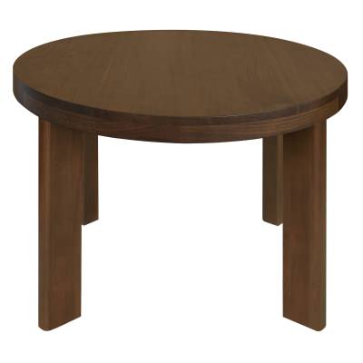 Apollo Mindi Wood Round Dining Table, 110cm, Walnut
