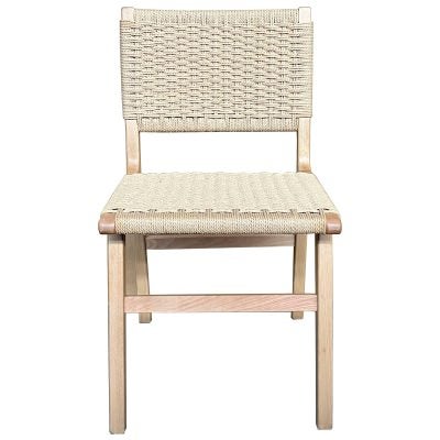 Arlo Beech Timber & Woven Cord Dining Chair