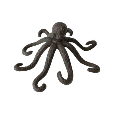 Cast Iron Octopus Figurine