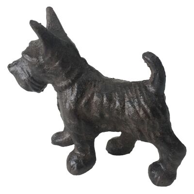 Cast Iron Scottish Terrier Dog Statue