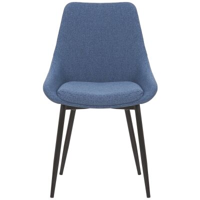 Domo Fabric Dining Chair, Blue