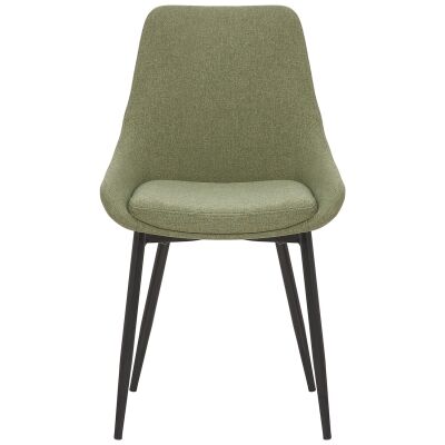 Domo Fabric Dining Chair, Green