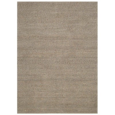 Eco Weave Hand Loomed Modern Wool & Jute Rug, 380x280cm, Sage