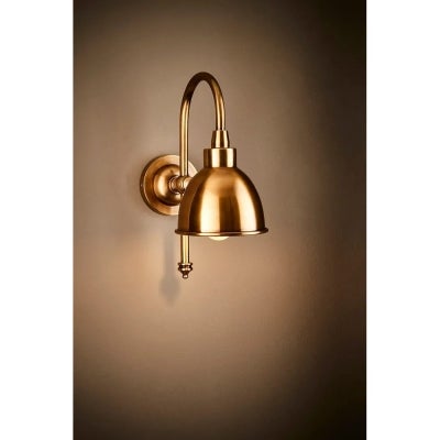 Austin Metal Adjustable Wall Light, Brass