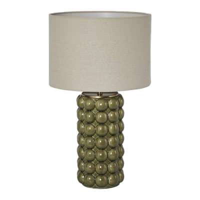Condotti Ceramic Base Table Lamp, Green