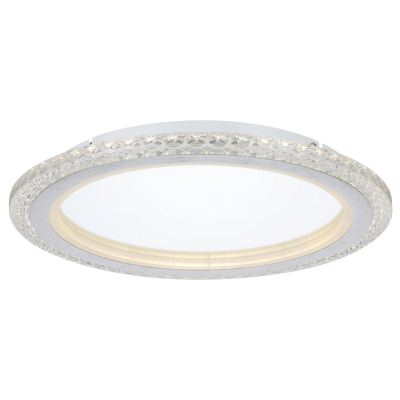 Elie Metal & Glass Dimmable LED Oyster Ceiling Light, 24W, CCT 