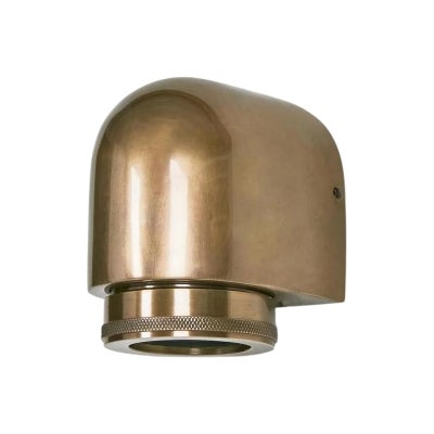 Sea Rock Brass Outdoor Wall Light, Antique Brass