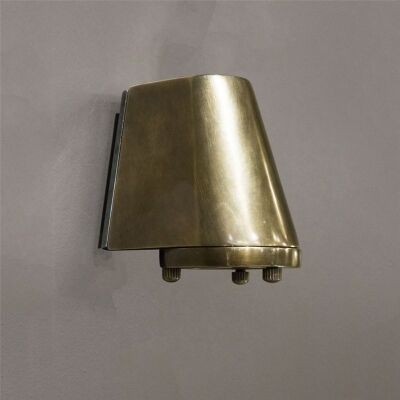Seaman Metal Wall Light, Antique Brass