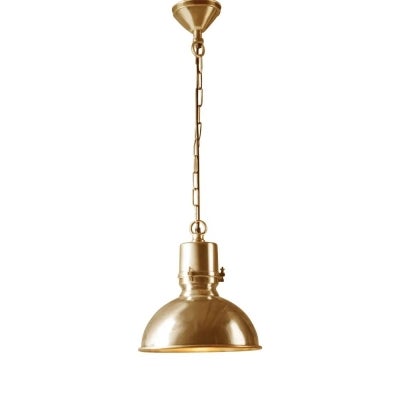Augusta Brass Pendant Light, Large, Antique Brass