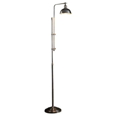 Michigan Metal Floor Lamp - Antique Silver