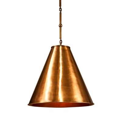 Monte Carlo Metal Pendant Light, Large, Brass