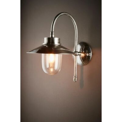 Legacy IP54 Outdoor Metal Wall Light, Antique Silver