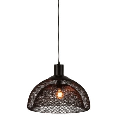 Valentino Metal Mesh Pendant Light, Large, Black