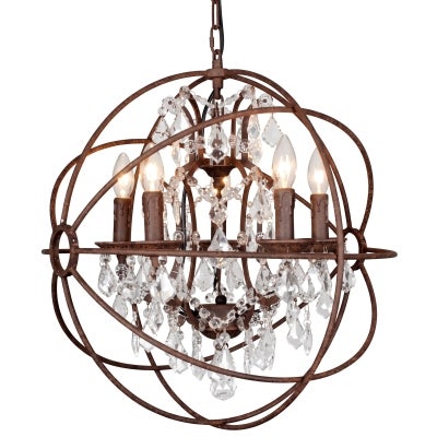 Sundance Metal Chandelier, Medium, Rust
